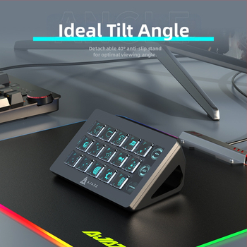 Heijue Akp153 Настолен асистентски контролер за стрийминг на живо, цветокорекция на филми и телевизия, програмируеми клавишни комбинации