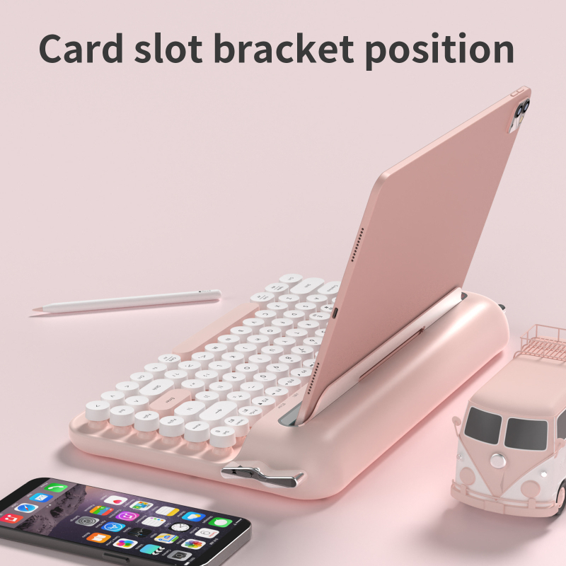 Heijue AF84 írógép billentyűzet Bluetooth billentyűzet vezeték nélküli billentyűzet irodai női billentyűzet táblagéphez adaptálva