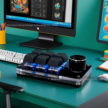 6-клавишна USB персонализирана офис клавиатура с клавишни комбинации PS, копиране и поставяне, контрол на силата на звука на компютъра, рисуване, електронни спортове Osu