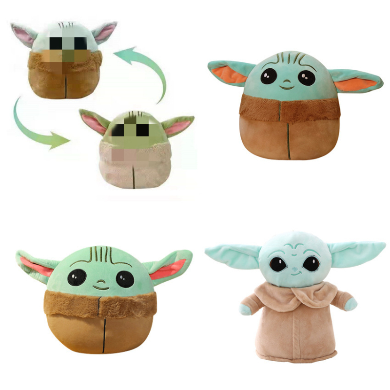 Határokon átnyúló nagykereskedelmi Flip yoda baba plüssjáték kétoldalas Flip Octopus yoda baba rongybaba