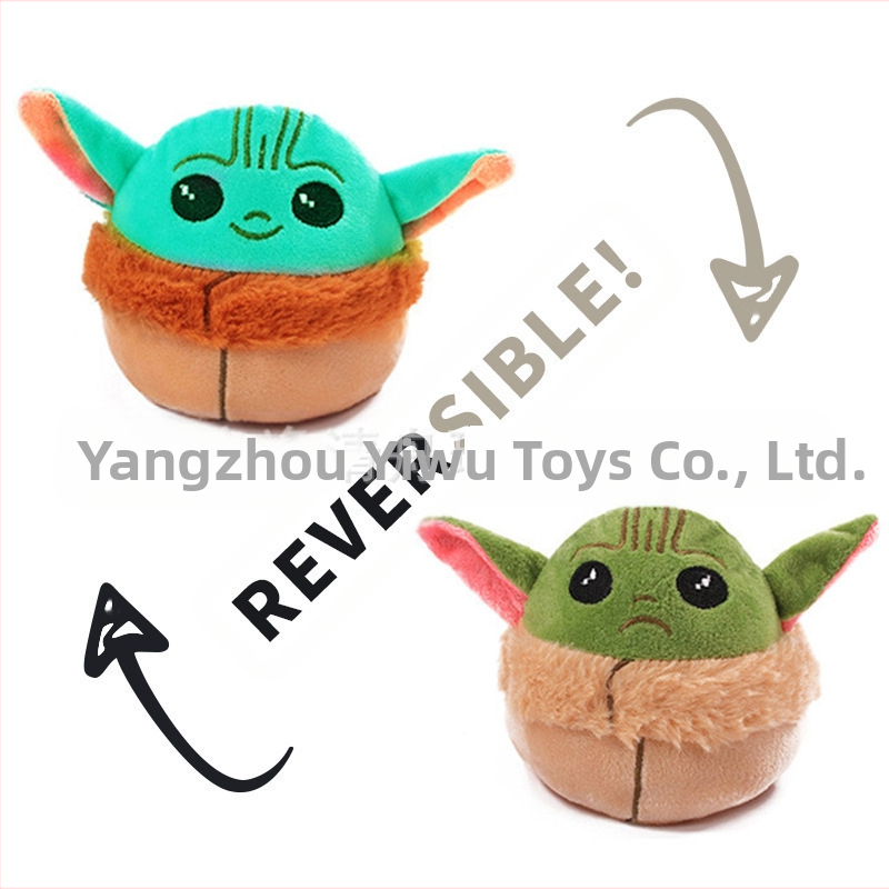 Határokon átnyúló nagykereskedelmi Flip yoda baba plüssjáték kétoldalas Flip Octopus yoda baba rongybaba