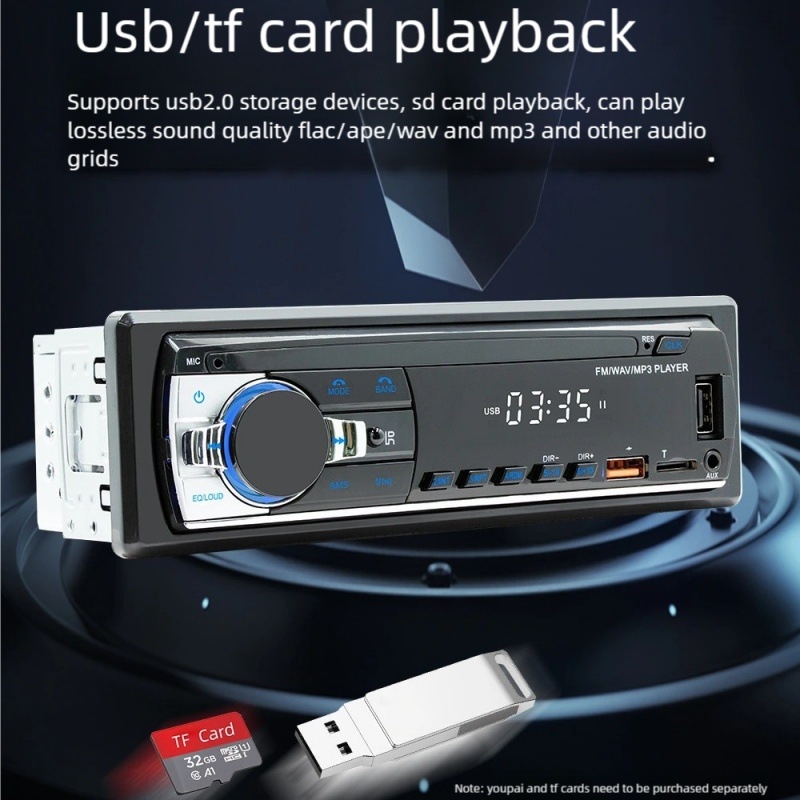 Cross-Border Jsd520 automašīnas USB kartes radio viedais Bluetooth bezzudumu mūzikas automašīnas MP3 atskaņotājs