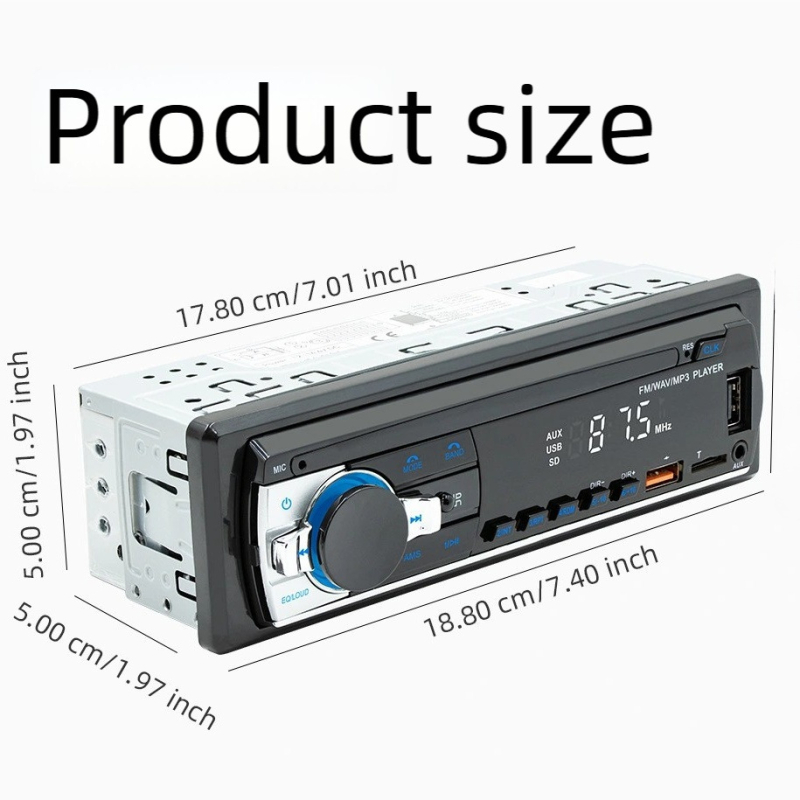 Cross-Border Jsd520 automašīnas USB kartes radio viedais Bluetooth bezzudumu mūzikas automašīnas MP3 atskaņotājs