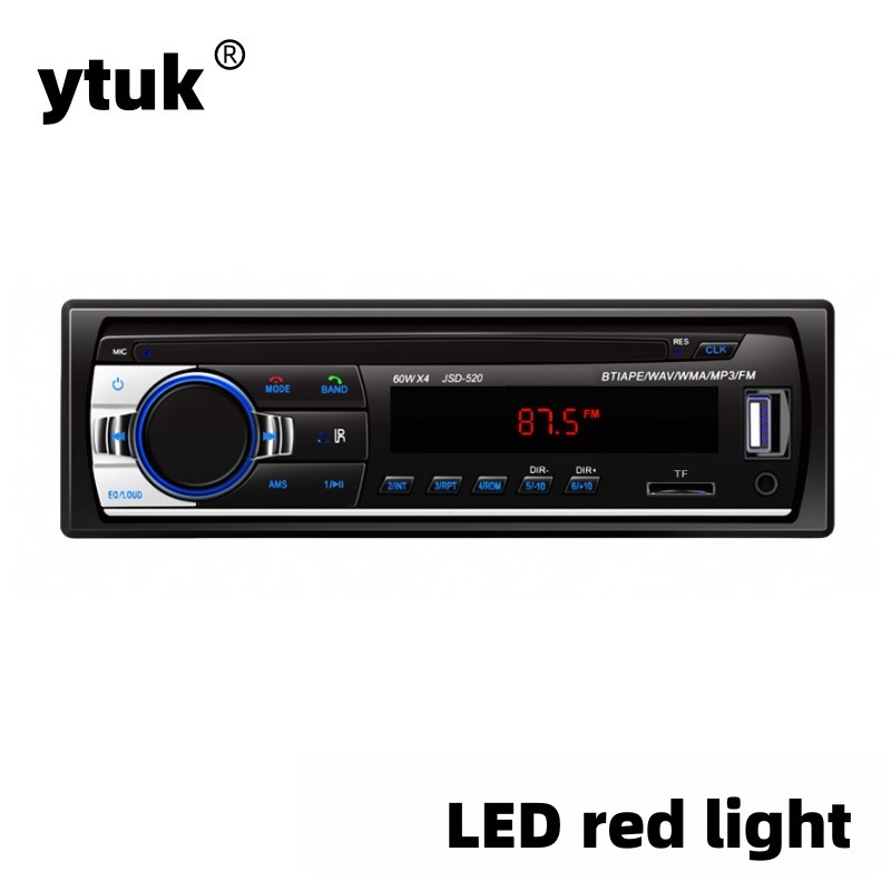 Cross-Border Jsd520 automašīnas USB kartes radio viedais Bluetooth bezzudumu mūzikas automašīnas MP3 atskaņotājs