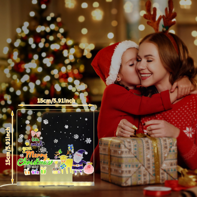 Rankų darbo žaislinė juoda lenta, šviečianti, be dulkių, rašymo lenta, kūrybinio meno piešimo lenta, trinama „pasidaryk pats“ lenta