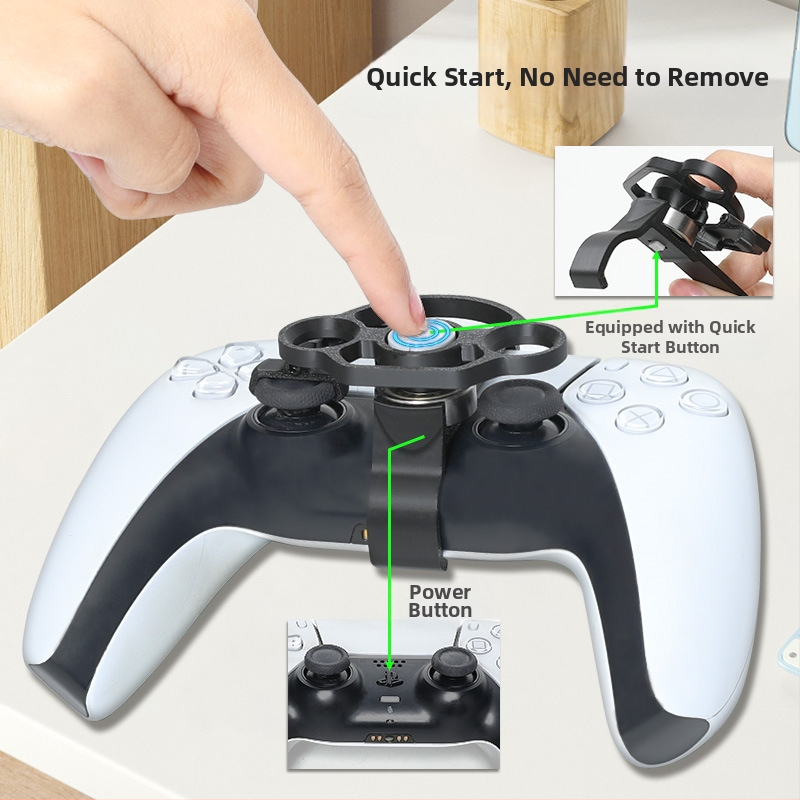 Platí pre originálny volant s kolískovou rukoväťou pre PS5, univerzálne periférne príslušenstvo pre volant pre pretekárske hry pre PS5.