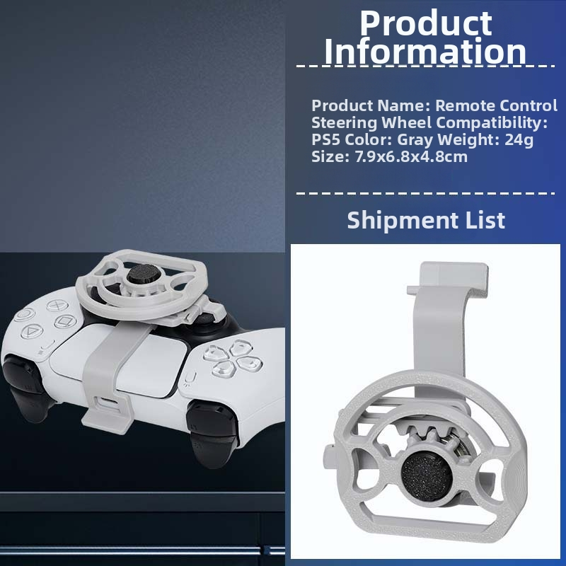 Alkalmazható az eredeti PS5 fogantyús billenőkormányhoz, mini PS5 versenyjáték-kormányhoz, univerzális perifériás tartozékokhoz