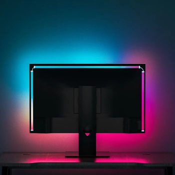RGB tā paša ekrāna displeja atmosfēras gaisma E-sporta darbvirsmas spēlei Ambient Phantom gaisma ar datora fona atmosfēras gaismu