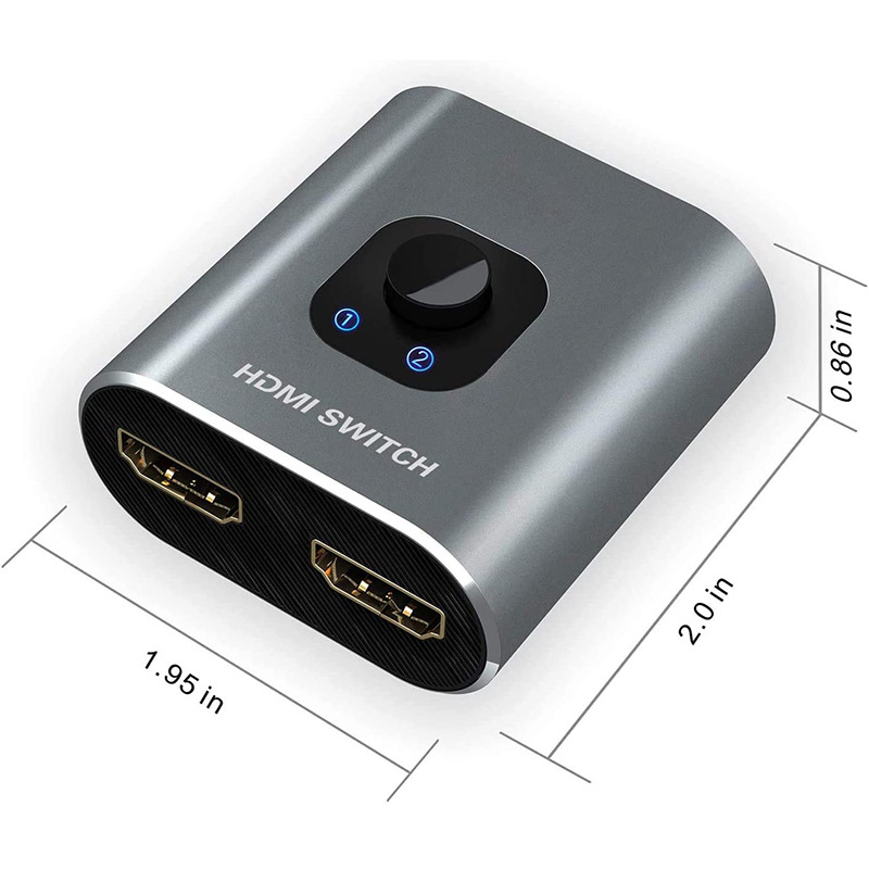 Amazon Explosions HDMI kahesuunaline lüliti 2 sisendit 1 väljund arvutimonitorile 1 sisend 2 HDMI4K60HZ * 3D