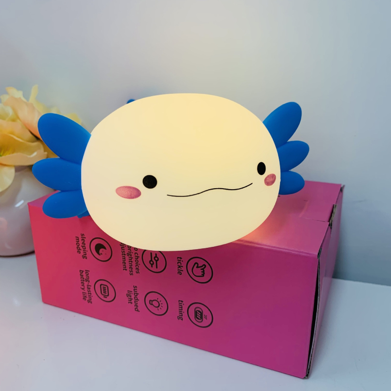 Határokon átnyúló Salamander hatszögletű dinoszaurusz éjszakai fény Salamander újratölthető időzítő ütem éjjeli lámpa kreatív ajándék