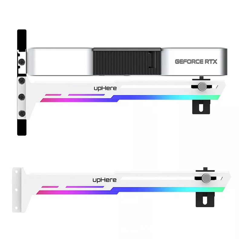 Graafikakaardi kronstein RGB helendava reostuse lamp arvuti lauaarvuti šassii vertikaalne kronstein emaplaadi tugiraam vertikaalne kaunistuspartner