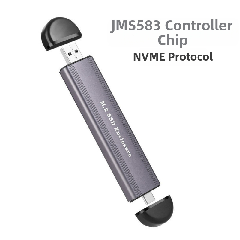Dulap pentru hard disk M2 cu protocol dual, SATA SSD, 10G, NVMe de mare viteză, cutie pentru hard disk mobil M.2