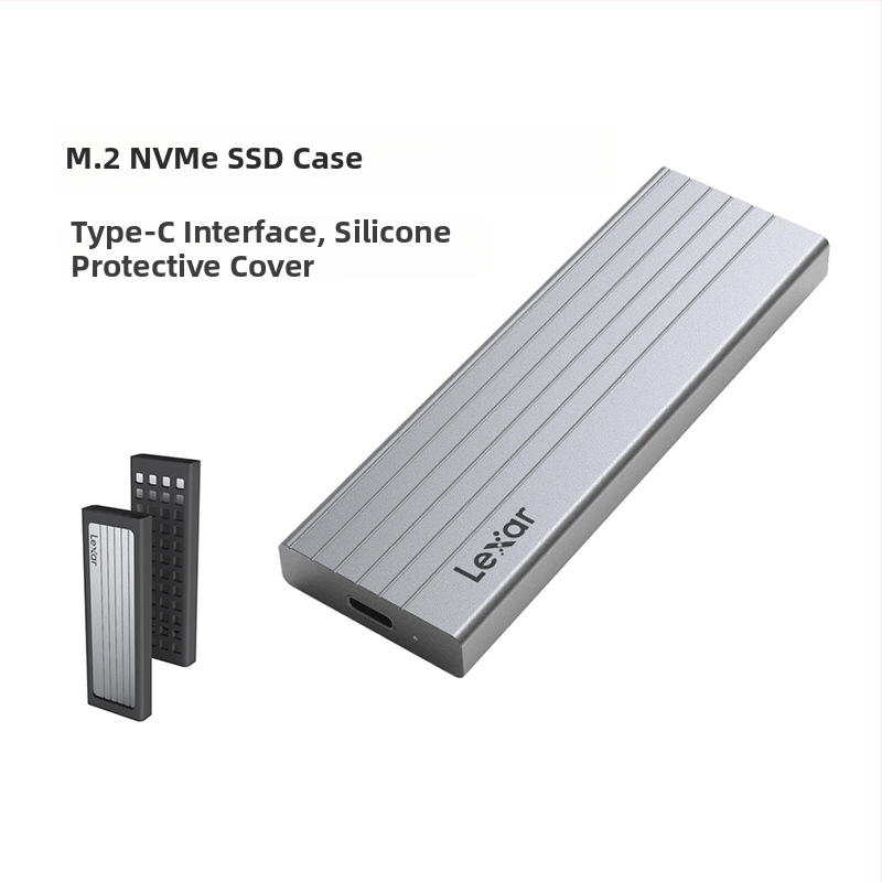 Carcasă pentru hard disk mobil Lexa E10/E6/E300/E350, M.2, NVMe/SATA, protocol Type-C 3.2