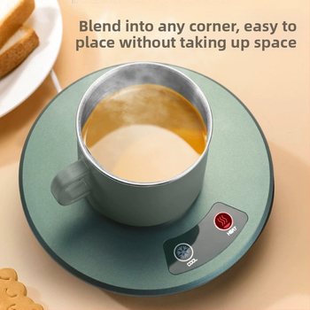 Трансгранична интелигентна подложка за бързо охлаждане и затопляне на чаши за горещи и студени напитки, малка преносима подложка за монтиране в кола за дома с двойна употреба за охлаждане и отопление