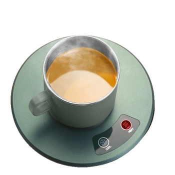 Трансгранична интелигентна подложка за бързо охлаждане и затопляне на чаши за горещи и студени напитки, малка преносима подложка за монтиране в кола за дома с двойна употреба за охлаждане и отопление