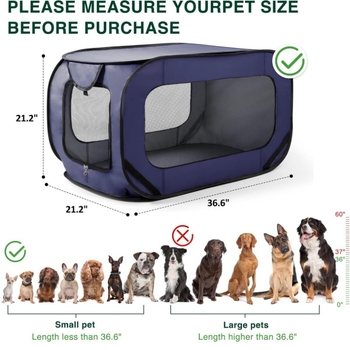 Φορητό κλουβί για σκύλους, μεγάλο, πτυσσόμενο, μεγάλο φράχτη, μικρό κλουβί δραστηριοτήτων χωρίς κατοικίδια
