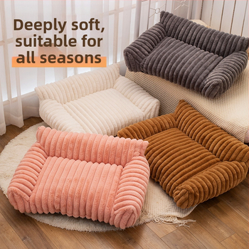 Διασυνοριακό δημοφιλές χειμερινό καναπέ-κρεβάτι για γάτες, φωλιά για κουνέλι, βελούδινο, ζεστό, φωλιά για κατοικίδια, χαλάκι για σκύλους, είδη κατοικίδιων ζώων