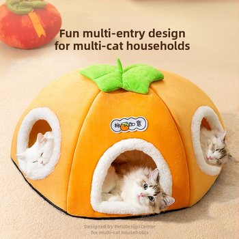 Φωλιά Γάτας χειμωνιάτικη ζεστή πολυγατική οικογένεια κλειστή φωλιά γάτας κρεβάτι γάτας τέσσερις εποχές Παγκόσμιο Διαδίκτυο διασημότητα σπίτι γάτας προμήθειες κατοικίδιων ζώων