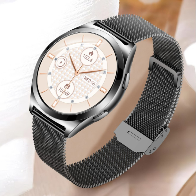 Tehase otsemüük piiriüleselt Uus Y35 nutikell 1.27Amoled Naiste Bluetooth kõnede ja veekindla käevõruga