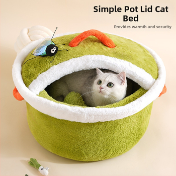 Interneti kuulsuste ohutu poti kate kassimajas koerakuudis pehme ja mugav talvine soe suletud turvaline kassipesa lemmikloomatarbed