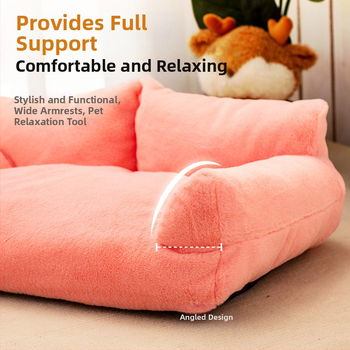 Κλίβανος για σκύλους, ζεστός τον χειμώνα, καναπές με επένδυση fleece και παχύρρευστη γούνα κουνελιού, μικρό κρεβάτι για σκύλους, μεγάλο χαλάκι για σκύλους, αφαιρούμενο και πλενόμενο κλουβί για γάτες