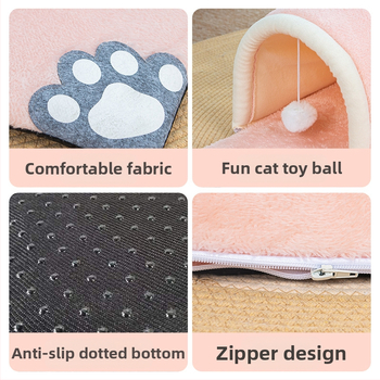 Χονδρική Φωλιά Γάτας, Αναπνέουσα για Όλες τις Εποχές, Νέα Φωλιά, Χαλάκι Γάτας, Σήραγγα, Λαβύρινθος Ύπνου, Διάτρηση Τρυπών, Είδη Κατοικίδιων Ζώων, Κατασκευαστής Φωλιάς Γάτας