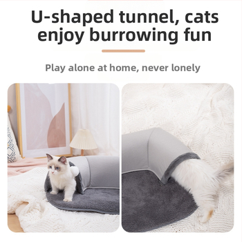 Σήραγγα γάτας φθινόπωρο και χειμώνας φωλιά γάτας πασαρέλα παιχνίδι ύπνου όλα-σε-ένα πολυλειτουργικό παιχνίδι γάτας ζεστό χαλάκι φωλιά κατοικίδιων ζώων χονδρικής
