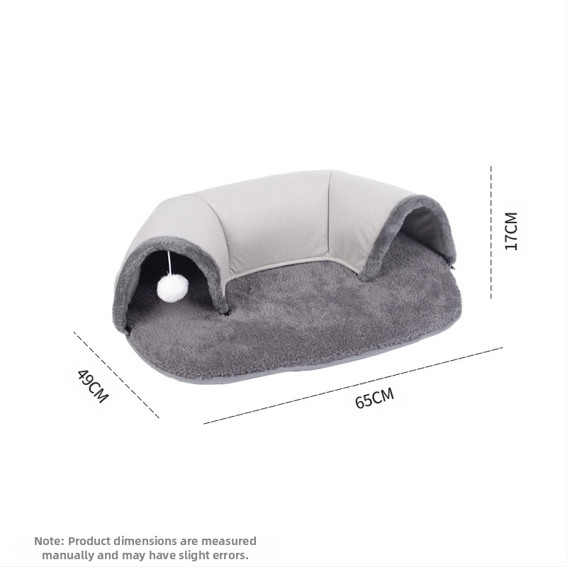 Kassitunnel sügis-talvine kassipesa kassi rajal mängimiseks une kõik-ühes multifunktsionaalne kassimänguasi soe matt lemmikloomapesa hulgimüük