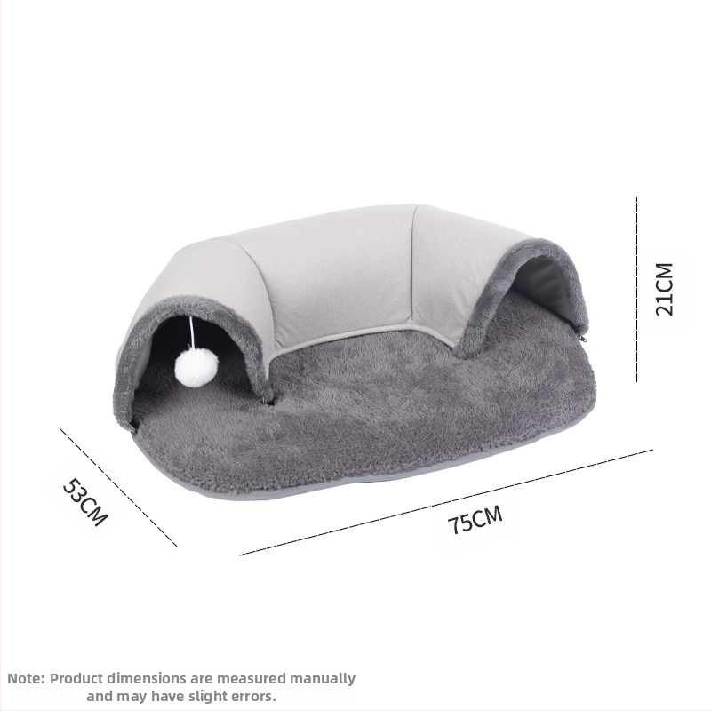 Kassitunnel sügis-talvine kassipesa kassi rajal mängimiseks une kõik-ühes multifunktsionaalne kassimänguasi soe matt lemmikloomapesa hulgimüük