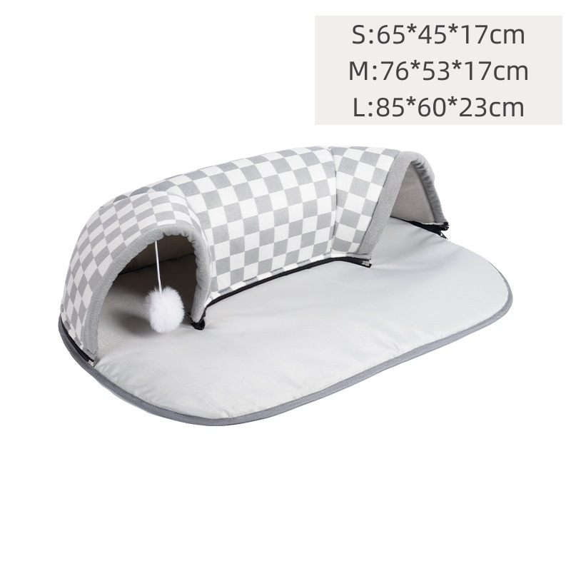 Kassitunnel sügis-talvine kassipesa kassi rajal mängimiseks une kõik-ühes multifunktsionaalne kassimänguasi soe matt lemmikloomapesa hulgimüük