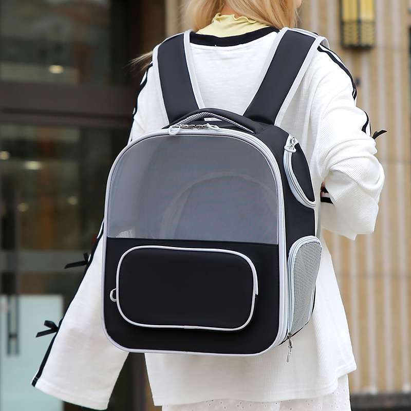 Kisállattáska, amely bővítheti a macskaketrecet, kényelmes belső pad kutyáknak és macskáknak kimegy, lélegző, hordozható kisállat utazótáska, aranyos kisállat hátizsák