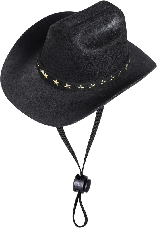 Amazon Ръчно изработена британска каубойска шапка за домашни любимци Star с регулируема сладка кукла сладка кукла за домашни любимци облекло мини шапка