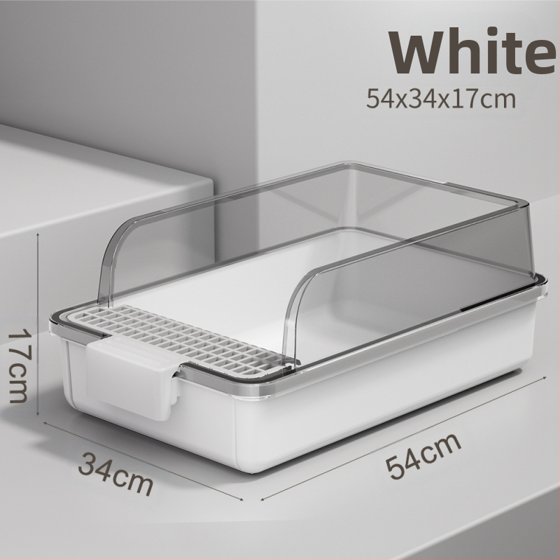 Kassiliivakast, poolsuletud, lõhnakindel, eriti suur kassi tualett, lemmikloomatarbed, pritsmekindel, eriti suur kassiliivakast, piiriülene