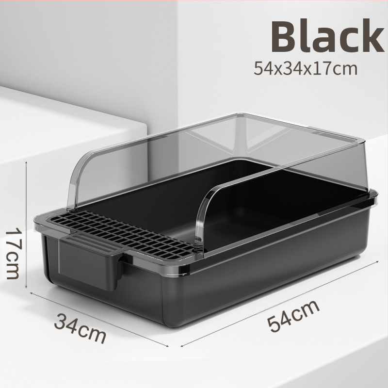 Kassiliivakast, poolsuletud, lõhnakindel, eriti suur kassi tualett, lemmikloomatarbed, pritsmekindel, eriti suur kassiliivakast, piiriülene