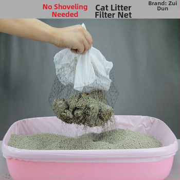 Торба за котешка тоалетна кутия за котешка тоалетна филтърна мрежа торба за мързелива котешка тоалетна котешка тоалетна с лопата може да се рециклира безплатна торба за лопатка с лопата котешка тоалетна торба с пясък