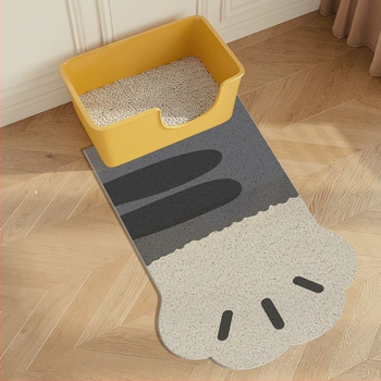 Κάθετο χαριτωμένο μεταξωτό δαχτυλίδι γάτας με νύχι, διακοσμητικό χαλάκι πόρτας εισόδου, ατμοσφαιρικό, αντιολισθητικό, εύκολο στη φροντίδα, μεταξωτό χαλάκι ποδιών