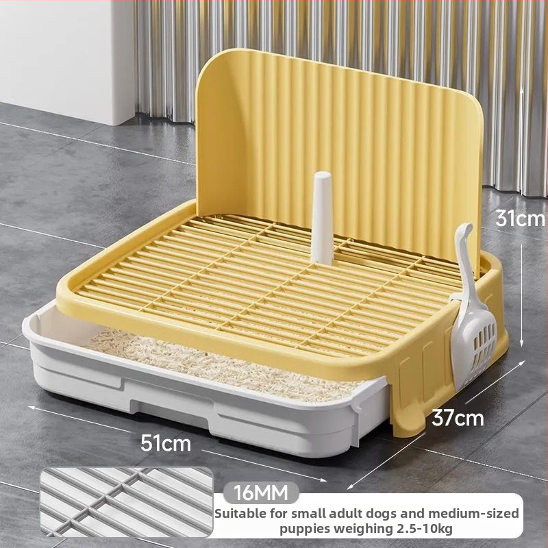 Šunų tualetas, mažo dydžio šunims, apsaugantis nuo žingsnių nuo šlapimo, augintinių šuniukų šlapimo takų išmatų stalčiaus tipo šunų kraiko dubenėlis