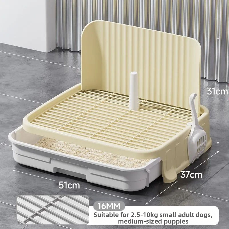 Šunų tualetas, mažo dydžio šunims, apsaugantis nuo žingsnių nuo šlapimo, augintinių šuniukų šlapimo takų išmatų stalčiaus tipo šunų kraiko dubenėlis