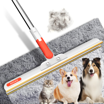 Pika käepidemega kaabits kassi- ja koerakarvade puhastamiseks lemmikloomade karvade eemaldaja kassikarvade eemaldamise hari suure pindalaga vaibapuhastushari