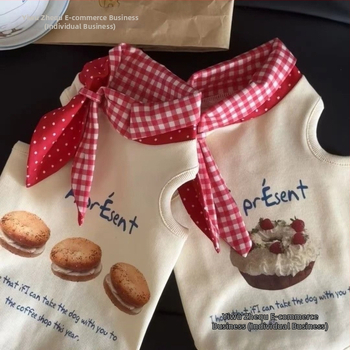 Ρούχα Σκύλου για Κατοικίδια Μαλτέζικο Γιλέκο Αρκουδάκι Κάουμποϋ Γάτα Καλοκαίρι Λεπτό Γιλέκο Άνοιξης και Καλοκαιριού Ναυτικό Κολάρο