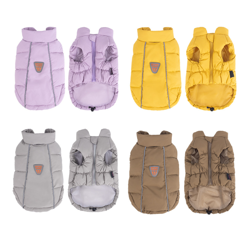 Piiriülesed koerariided, paksendatud soojad leivariided, varrukateta, mitte-tagasihoidvad, liibuvad soojad koerariided sügis- ja talveriiete hulgimüük