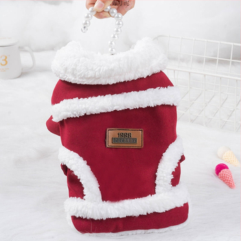 Ρούχα για σκύλους χειμώνα παχύρρευστο αρκουδάκι από κατοικίδιο ζώο με επένδυση από φλις, βαμβακερό παλτό, ρούχα για γάτες φθινόπωρο και χειμώνα ζεστό χονδρικής