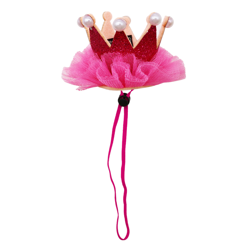 Нова шапка за домашни любимци за кучета с корона, мрежеста шапка за рожден ден и парти, котка, голямо кученце, универсални стоки за домашни любимци