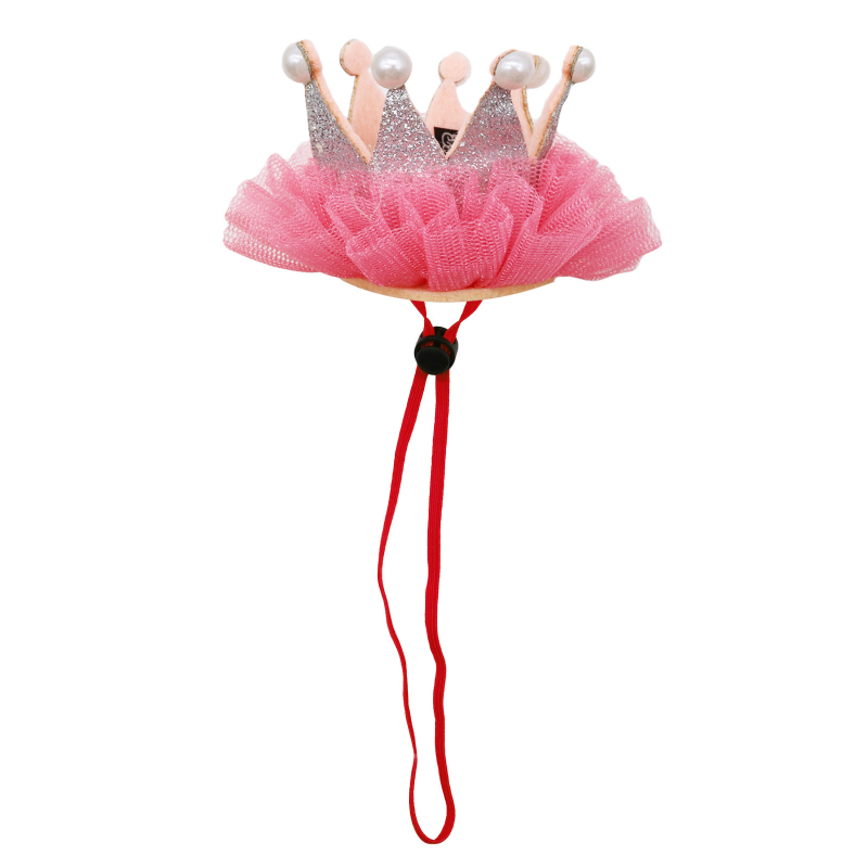 Нова шапка за домашни любимци за кучета с корона, мрежеста шапка за рожден ден и парти, котка, голямо кученце, универсални стоки за домашни любимци