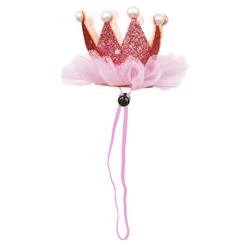 Нова шапка за домашни любимци за кучета с корона, мрежеста шапка за рожден ден и парти, котка, голямо кученце, универсални стоки за домашни любимци