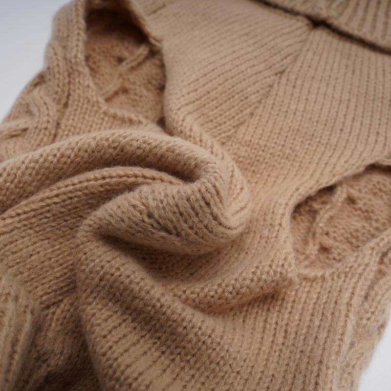 Őszi és téli kutyapulóver háromdimenziós csavart mintával, egyszínű, teljes csavart masnival, meleg brit stílusú kutyaruha