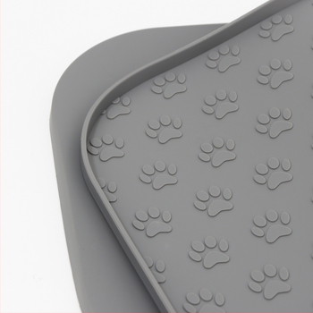 Νέο μεγάλο σουπλά σιλικόνης για κατοικίδια 44*27cm με σχέδιο Paw Print για κατοικίδια, αντι-υπερχείλιση