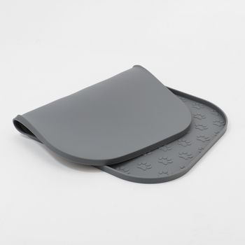 Νέο μεγάλο σουπλά σιλικόνης για κατοικίδια 44*27cm με σχέδιο Paw Print για κατοικίδια, αντι-υπερχείλιση