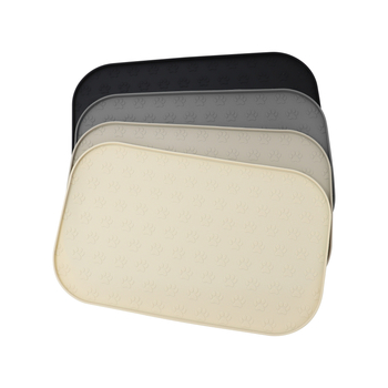 Νέο μεγάλο σουπλά σιλικόνης για κατοικίδια 44*27cm με σχέδιο Paw Print για κατοικίδια, αντι-υπερχείλιση