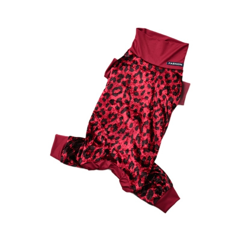 25 uut lemmikloomariietust Klassikaline leoparditrükiga neljajalgne riietus Karvavastased kodupidžaamad Väikese ja keskmise suurusega koera neljajalgne riietus Euroopa ja Ameerika jaoks